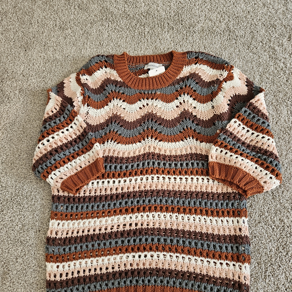 Evereve Crochet Knit Sweater -